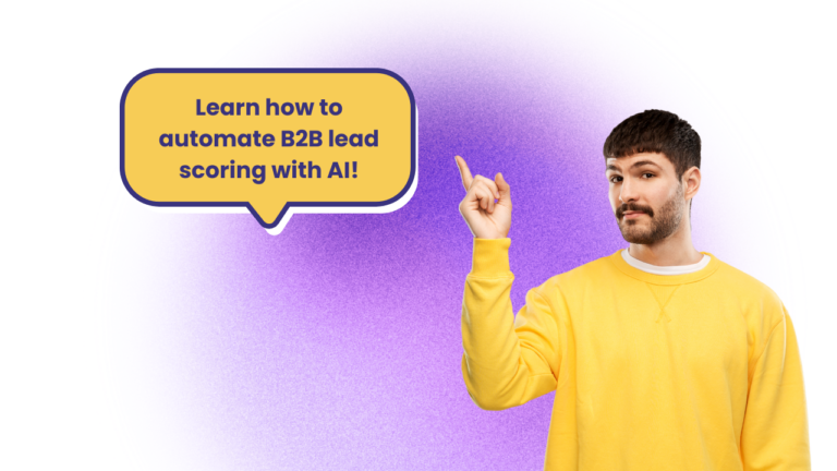 Automate B2B lead scoring with AI