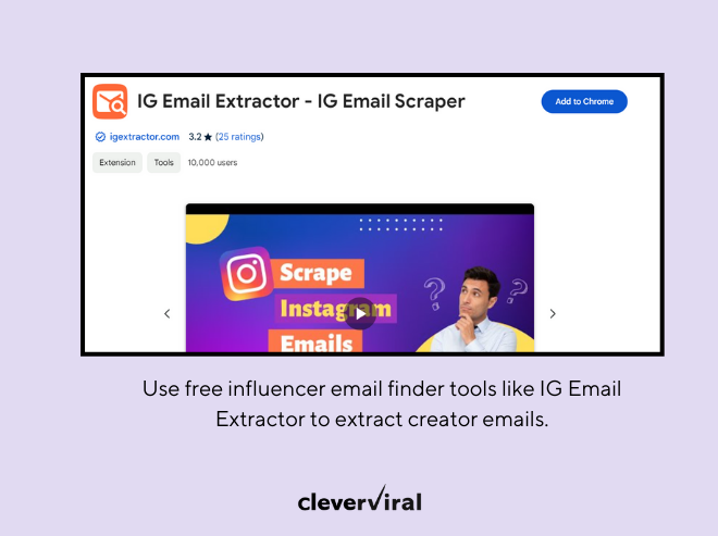 How to find influencer emails using free IG and TikTok email scrapers? 