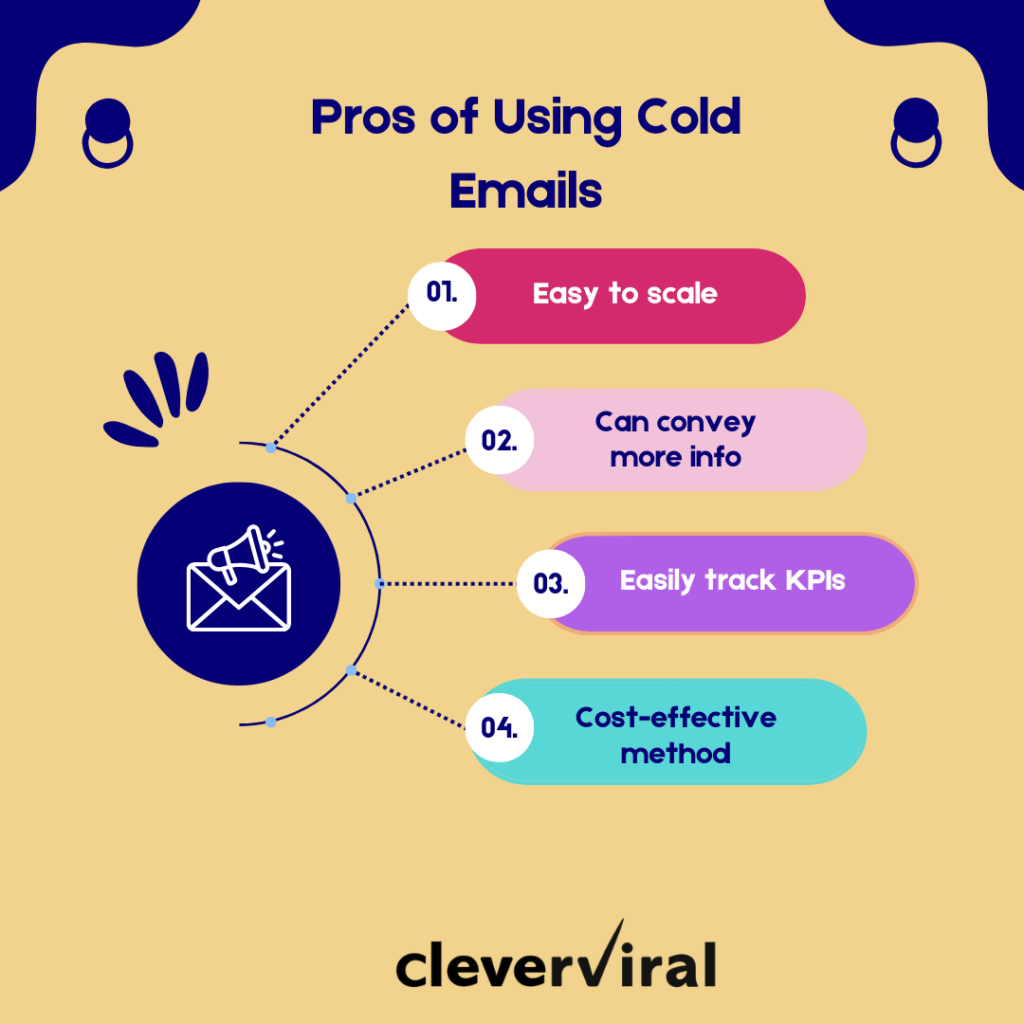 Benefits of using cold emails 