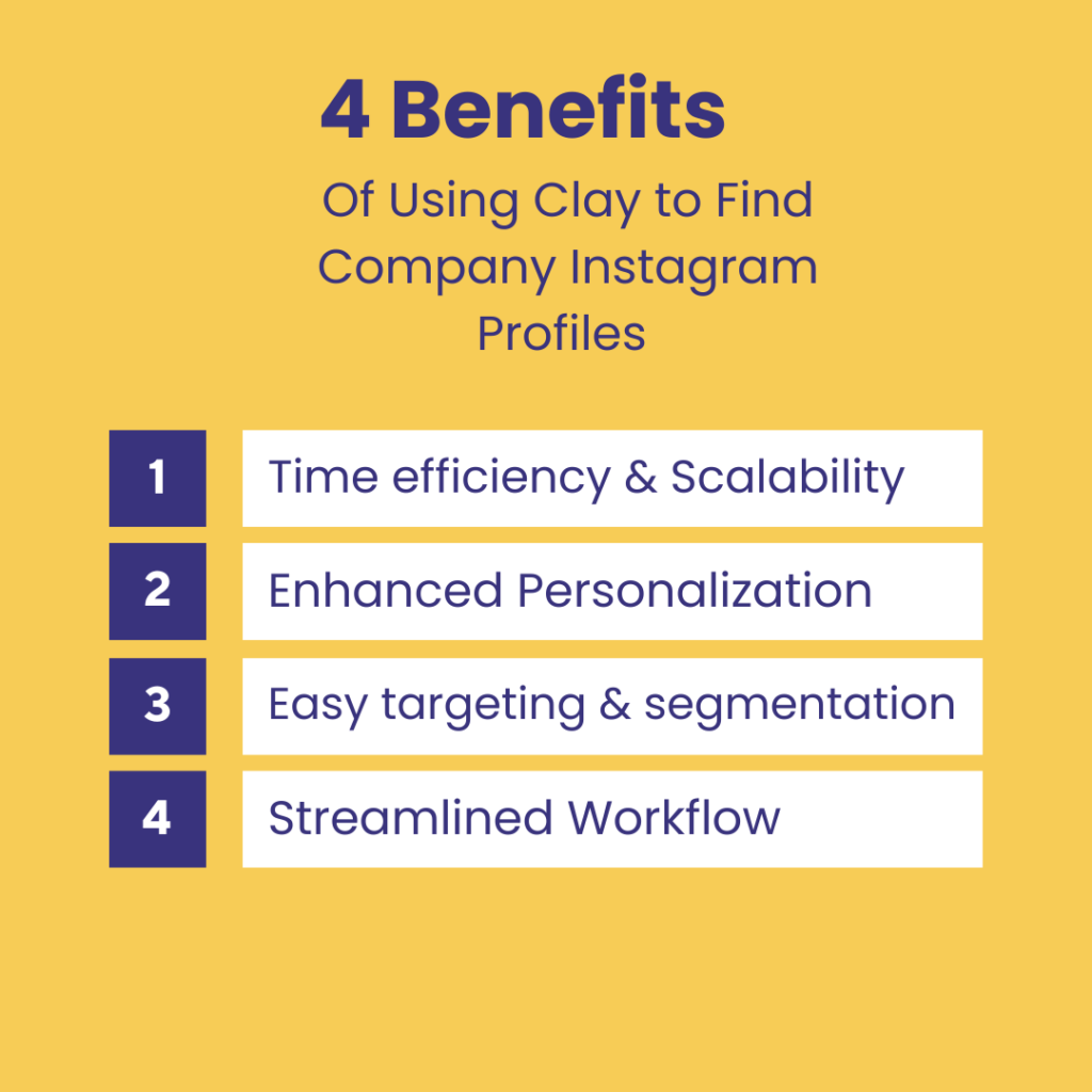 Benefits of Using Clay to Find Company Instagram Profiles