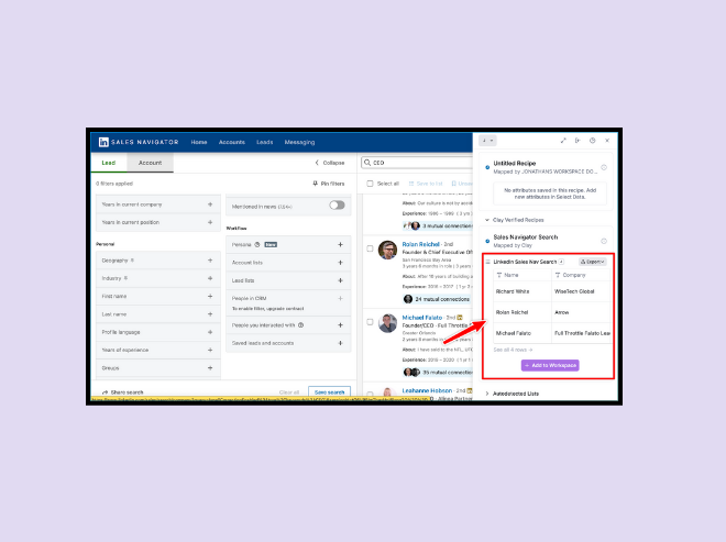 Enrich your prospecting data properly before you scrape the LinkedIn Sales Navigator data for your outreach campaign. 