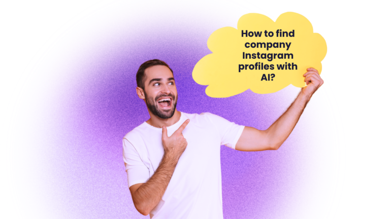 How to Find Company Instagram Profiles Using AI?