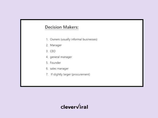 Target ICP for Tattoo Numbing Cream Co.