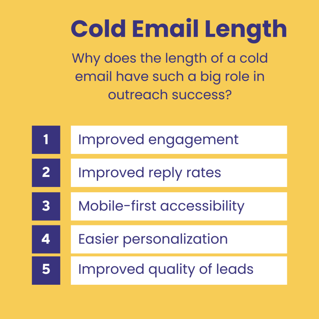 Why is optimizing for the ideal cold email length so important?