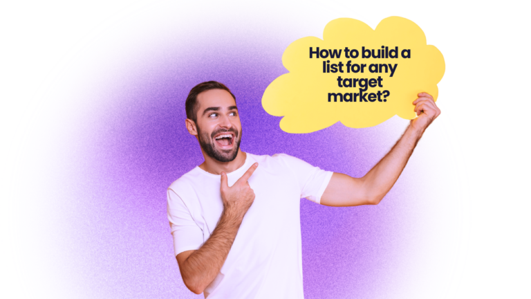 how to build a cold email prospecting list for any target market?