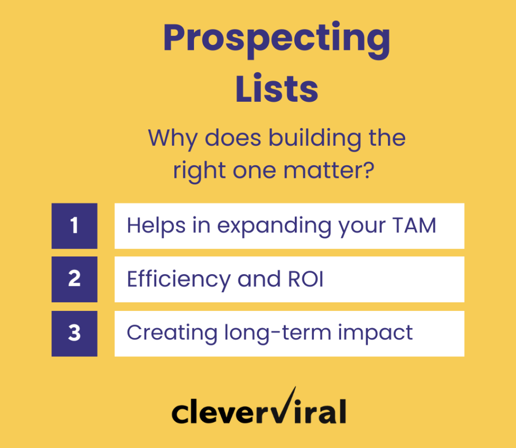 why build the right cold email prospecting list matters?